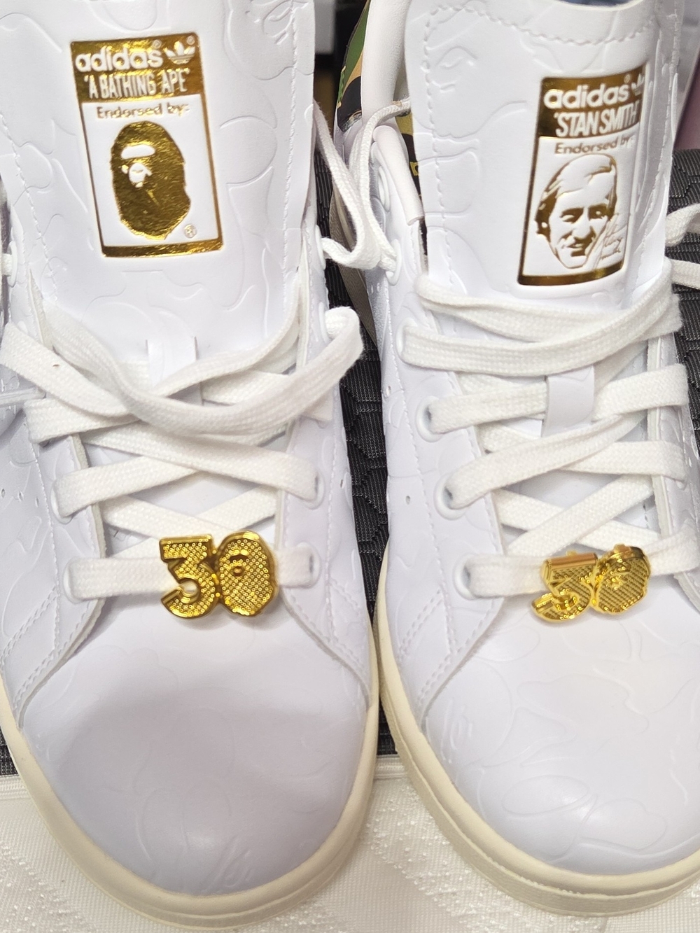 adidas Stan Smith x A Bathing Aps Wite Leather Sneakers